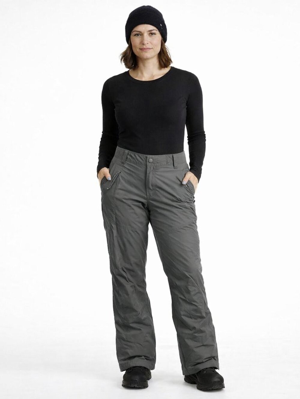 Columbia Moonlight Mover Gray Snow Pant Comfy Cozy Ski Sporty Travel Winter